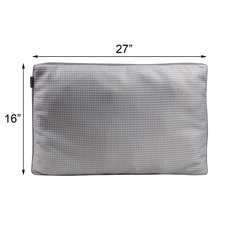 Premium knitted fabric sleeping pillow - pack of 2 (Grey)
