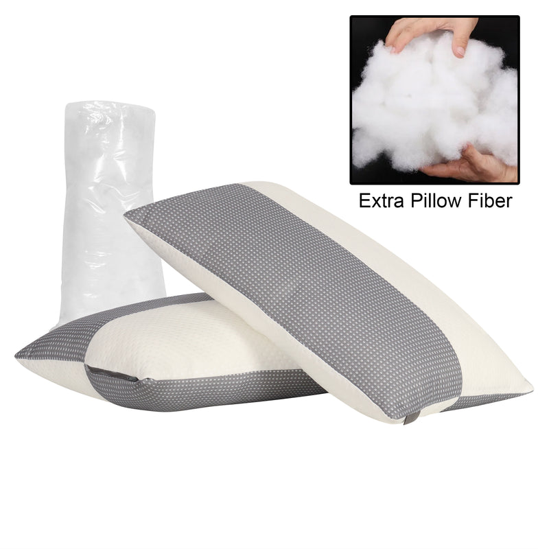 Premium knitted fabric sleeping pillow - pack of 2 (Two Tone)