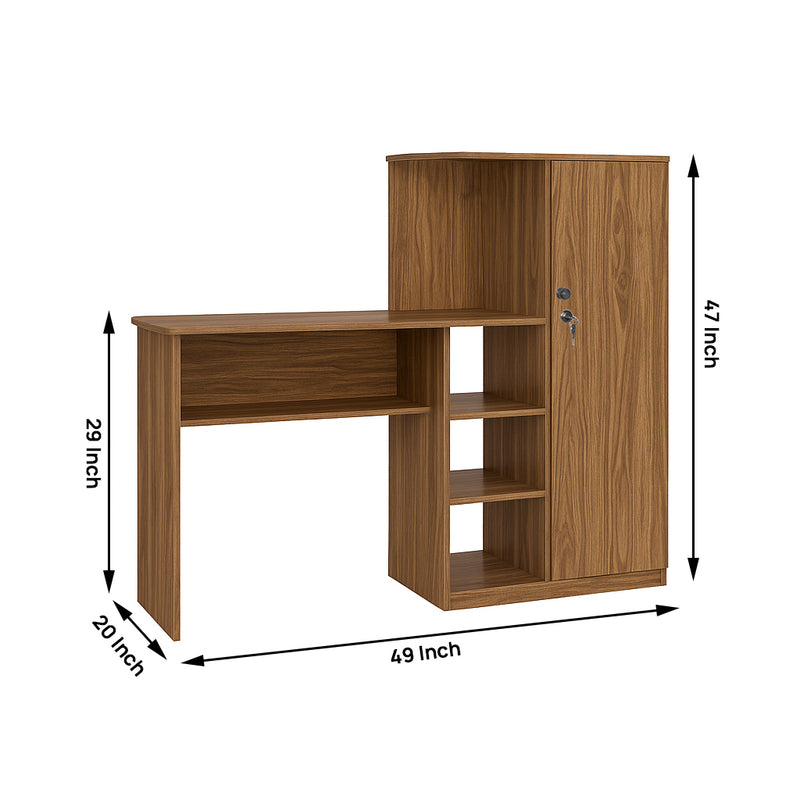 Krystal Study Table In Euro Teak Color