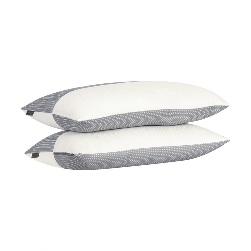 Premium knitted fabric sleeping pillow - pack of 2 (Two Tone)