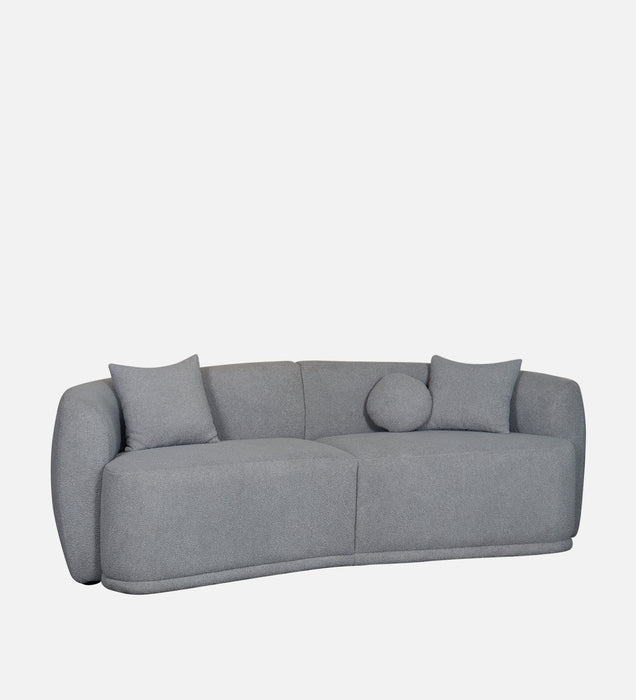 Rosetta Luxury Boucle Fabric Sofa In Grey Color