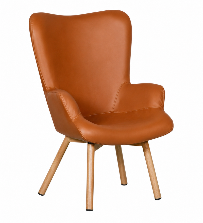 Niva Lounge Chair In Tan PU Color