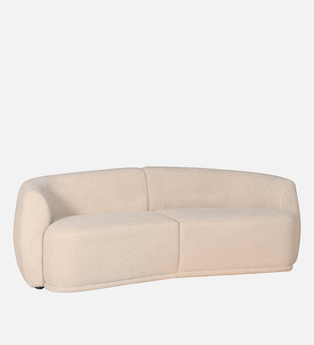 Rosetta Luxury Boucle Fabric 3 Seater Sofa In Cream Color