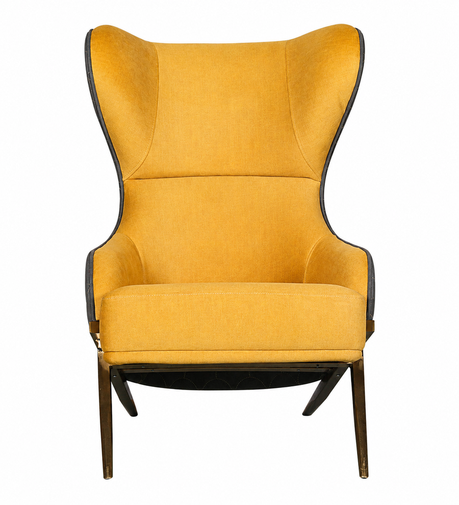 Nexa Lounge Chiar In Yellow & Grey