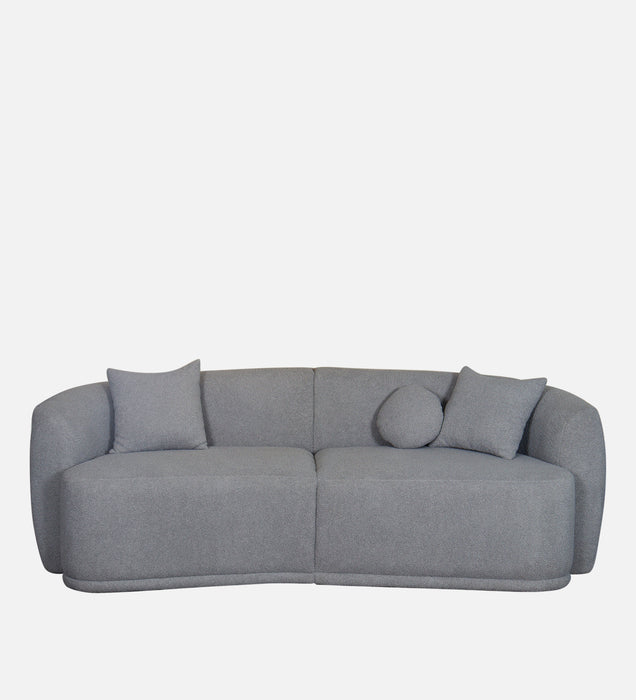 Rosetta Luxury Boucle Fabric Sofa In Grey Color