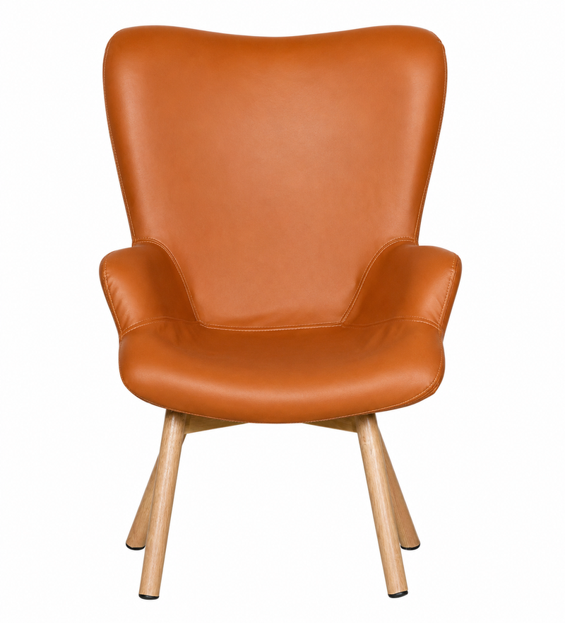 Niva Lounge Chair In Tan PU Color