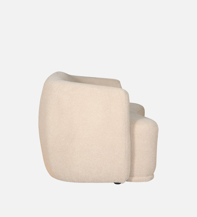 Rosetta Luxury Boucle Fabric 3 Seater Sofa In Cream Color