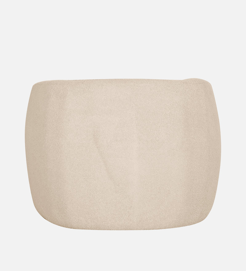 Rosetta Luxury Boucle Fabric 1 Seater Sofa In Cream Color