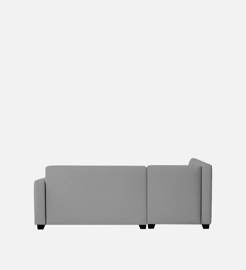 Bliss Fabric LHS 5 Seater Sectional Sofa In Royal Grey & Velvet Blue Colour