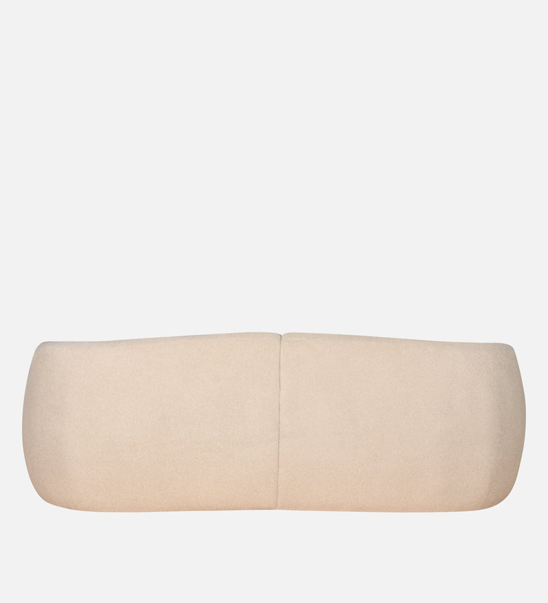 Rosetta Luxury Boucle Fabric 3 Seater Sofa In Cream Color