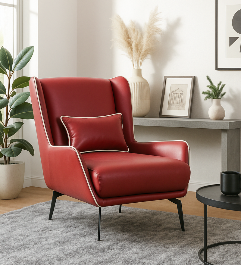 Sterling Lounge Chair In Warm Brown Color