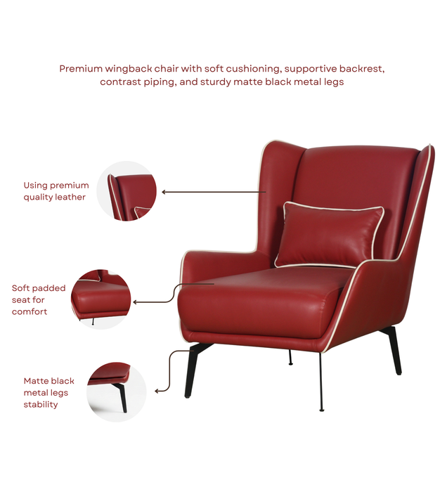 Sterling Lounge Chair In Warm Brown Color