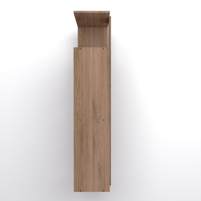 Toner Standard Engineered Wood Bookshelf Teak finish