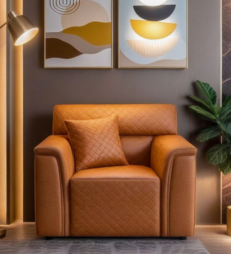 TFCEMPOTANP1STR-1-Emporio-Leatherette-Sofa-1-seater-TAN-Colour