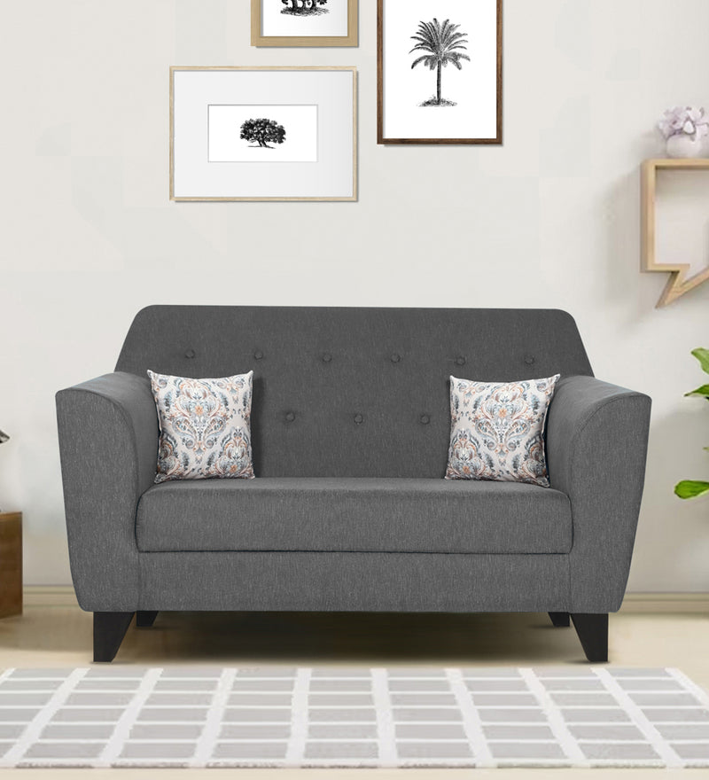 Bali Fabric 2 Seater Sofa In Grey Colour