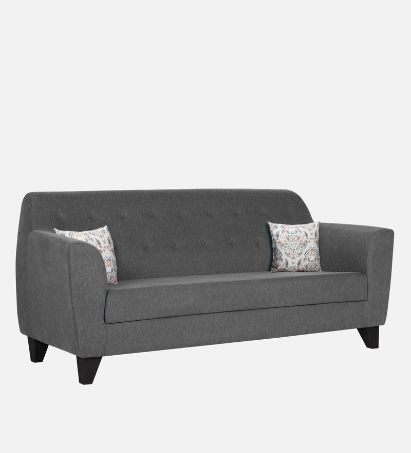 Bali Fabric 3 Seater Sofa In Grey Colour