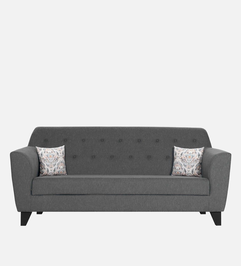 Bali Fabric 3 Seater Sofa In Grey Colour