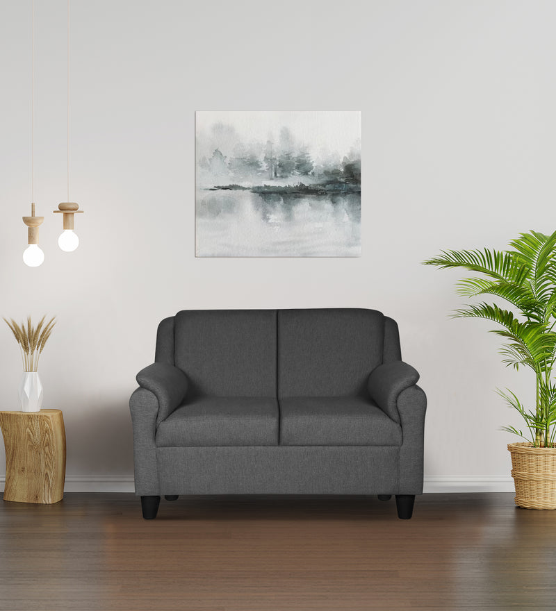 Madison leatherette and Fabric 2 seater Sofa