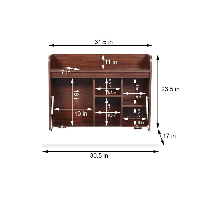 Turin Wall Mounted Study Table