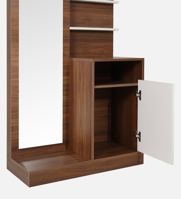 Angel Engineered Wood Dressing Unit Teak & White Colour