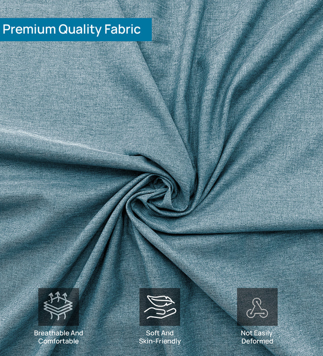 Andrew Fabric 1 Seater sofa In Blue Color