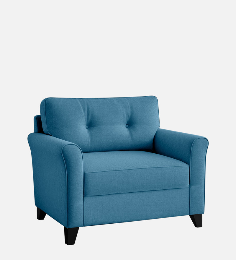 Andrew Fabric 1 Seater sofa In Blue Color