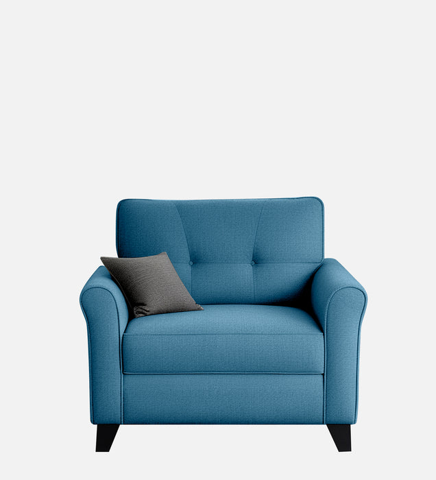 Andrew Fabric 1 Seater sofa In Blue Color