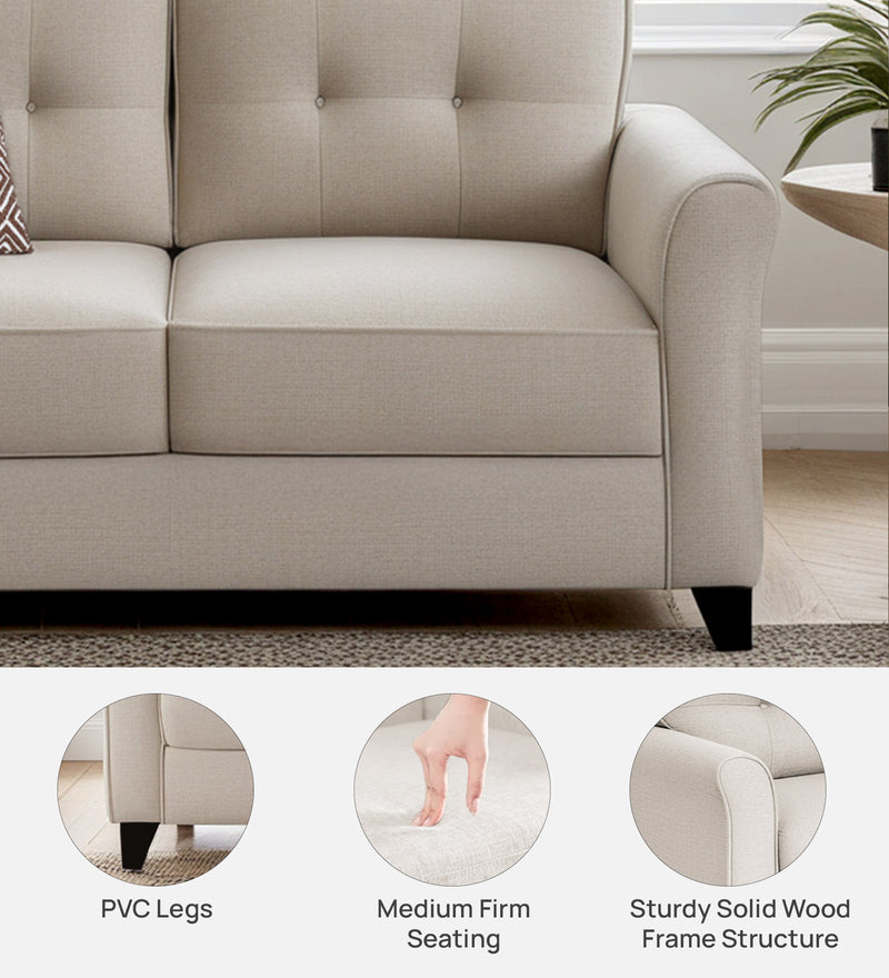 Andrew Velvet 2 Seater Sofa In Camel Beige Color