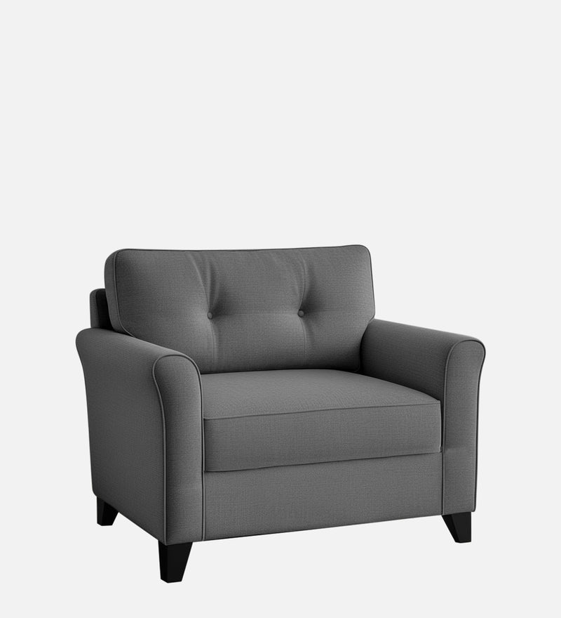 Andrew Fabric 1 Seater sofa In Grey Color