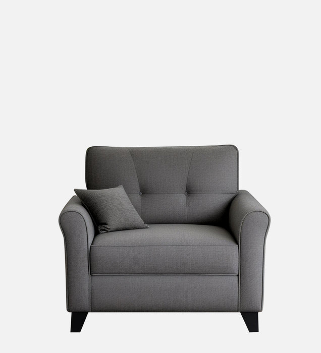 Andrew Fabric 1 Seater sofa In Grey Color