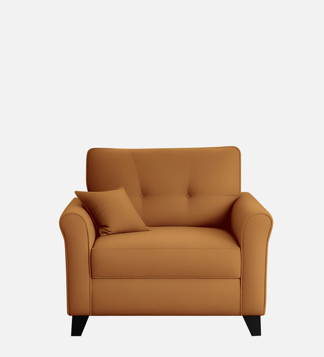 Andrew Velvet 1 Seater Sofa In Brown Color