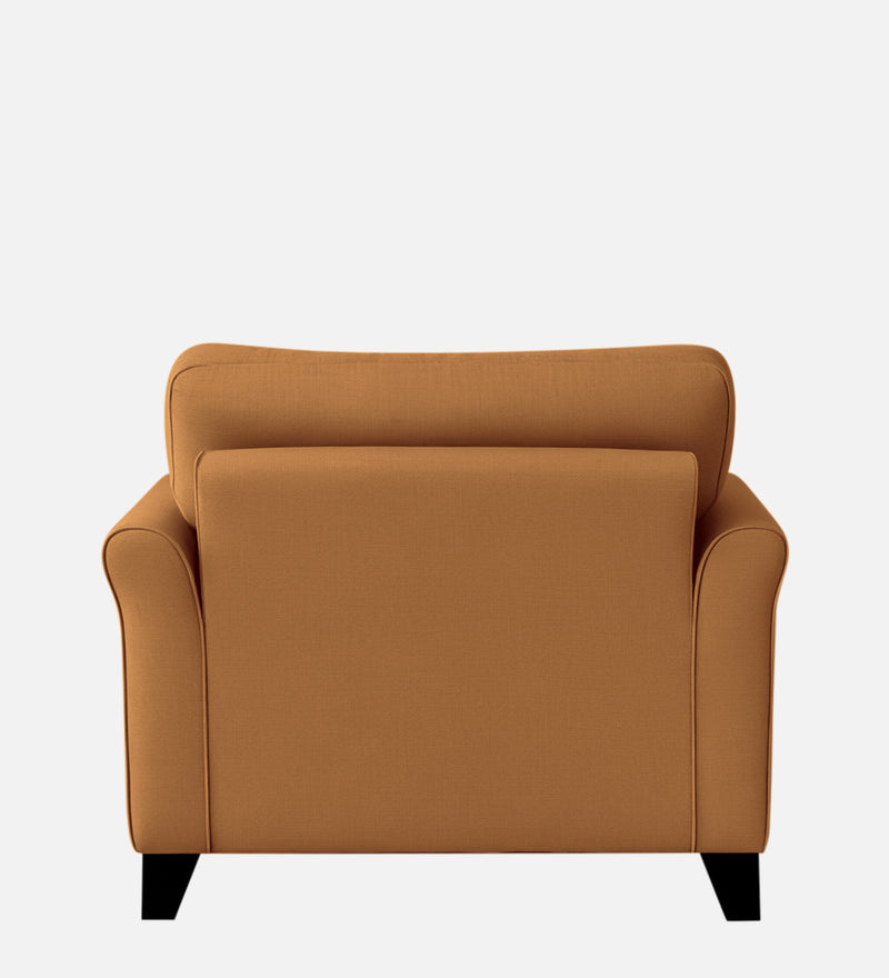 Andrew Velvet 1 Seater Sofa In Brown Color