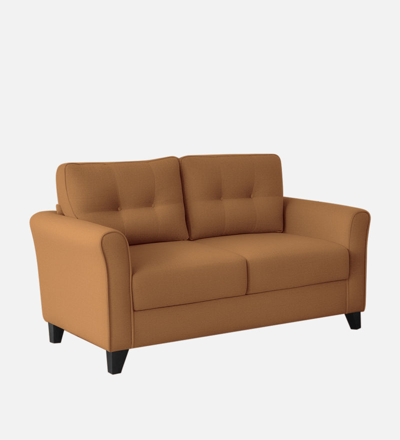 Andrew Velvet 2 Seater Sofa In Brown Color
