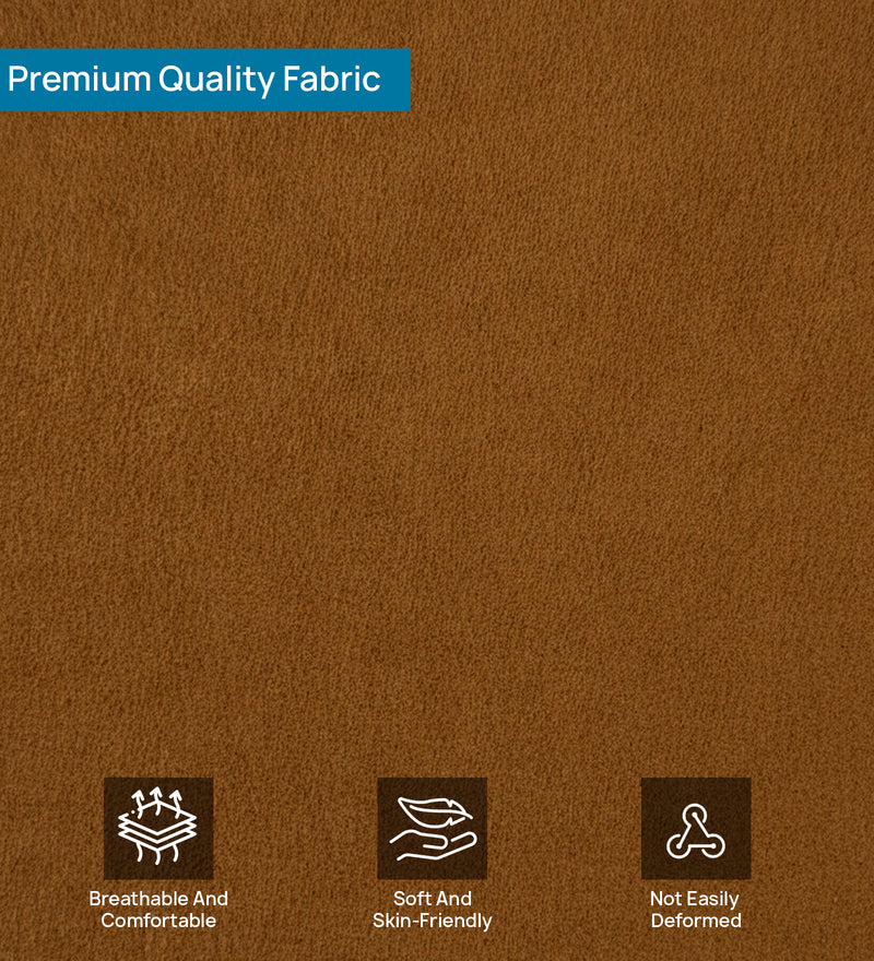 Andrew Velvet 3 Seater Sofa In Brown Color