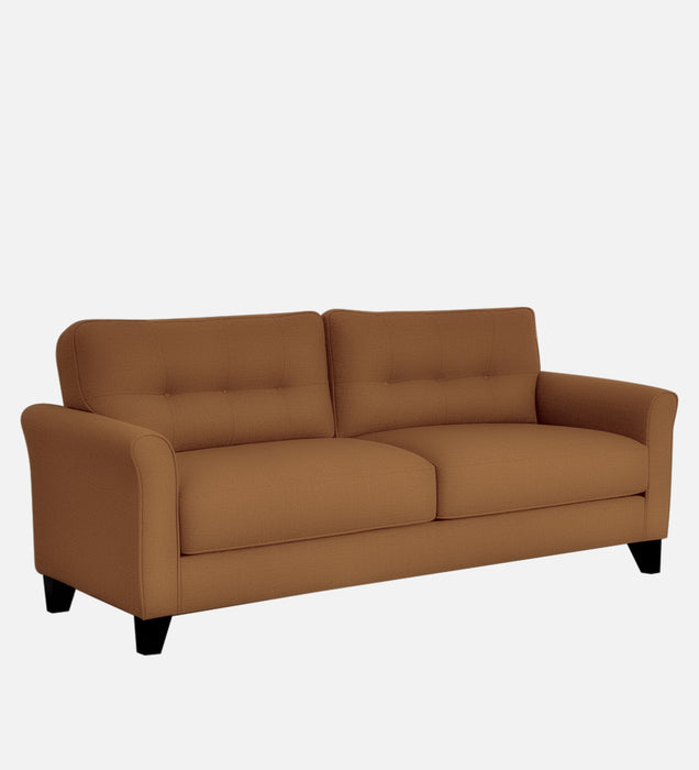 Andrew Velvet 3 Seater Sofa In Brown Color
