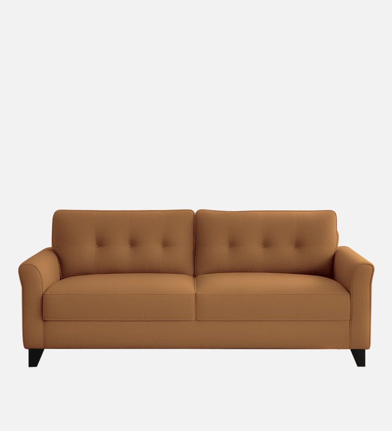 Andrew Velvet 3 Seater Sofa In Brown Color