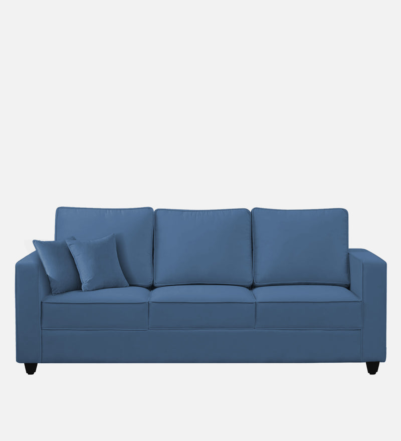 Aristocrat Velvet 3 Seater Sofa in Baltic Blue Colour