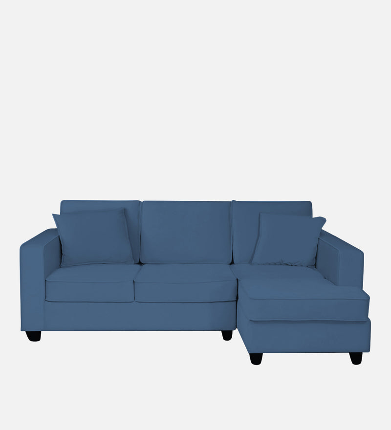 Aristocrat Velvet RHS 5 Seater Sectional Sofa in Baltic Blue Colour