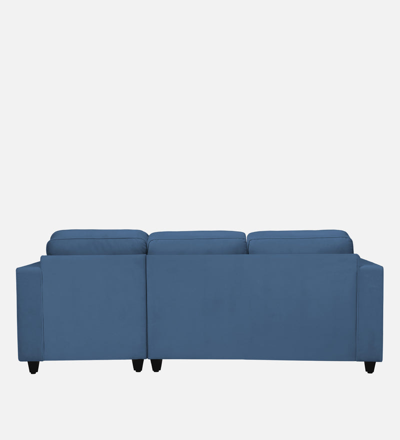 Aristocrat Velvet RHS 5 Seater Sectional Sofa in Baltic Blue Colour