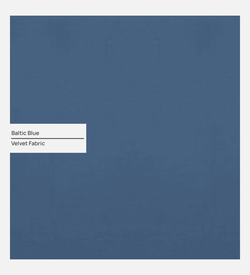 Aristocrat Velvet RHS 6 Seater Sectional Sofa in Baltic Blue Colour