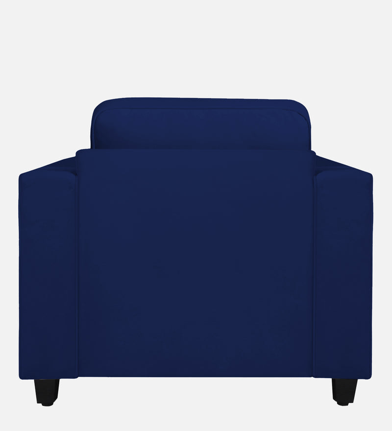 Aristocrat Velvet 1 Seater Sofa in Blue Colour