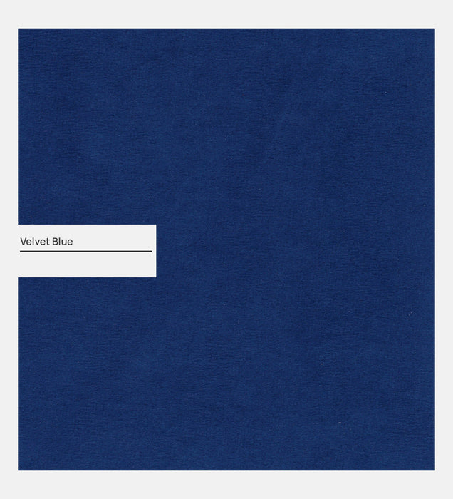 Aristocrat Velvet 1 Seater Sofa in Blue Colour