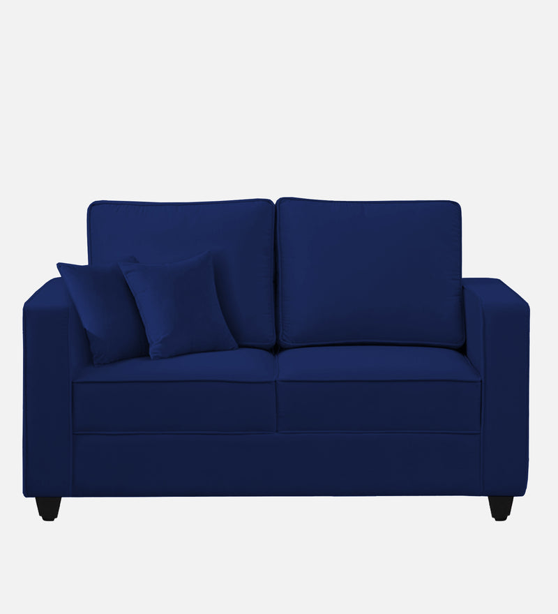 Aristocrat Velvet 2 Seater Sofa in Blue Colour