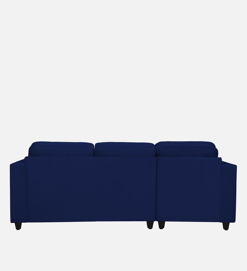 Aristocrat Velvet LHS 5 Seater Sectional Sofa in Blue Colour