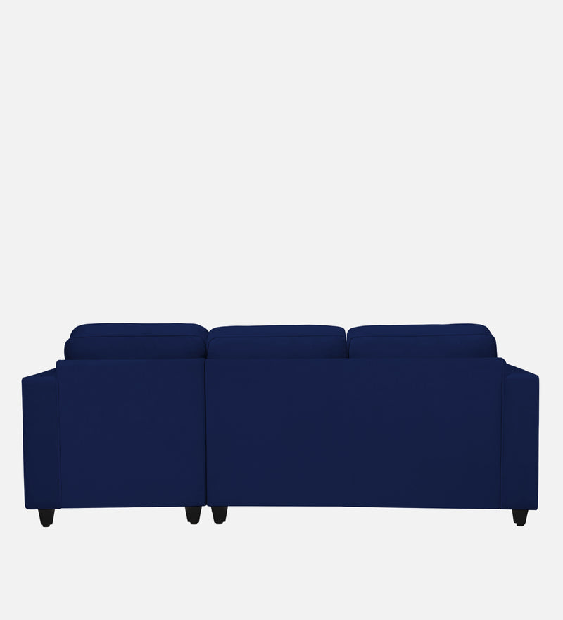 Aristocrat Velvet RHS 5 Seater Sectional Sofa in Blue Colour