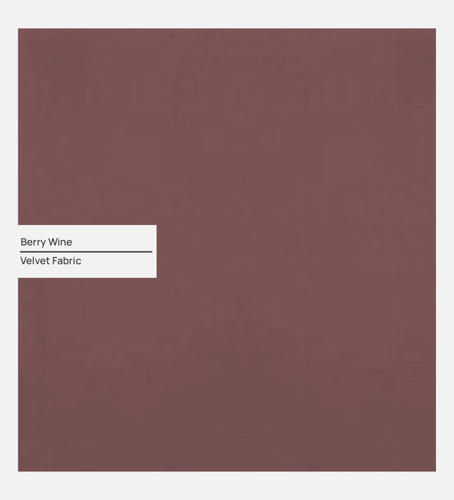 Aristocrat Velvet 1 Seater Sofa in Berry Wine Colour