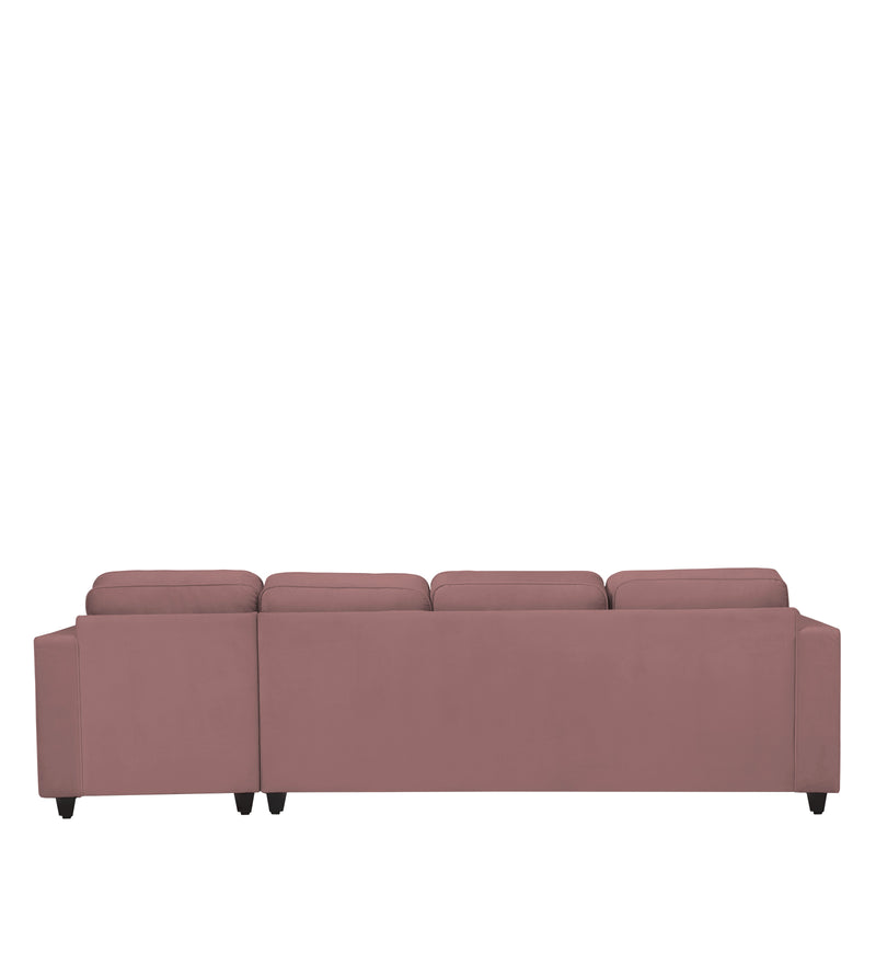 Aristocrat Velvet RHS 6 Seater Sectional Sofa in Berry Wine Colour
