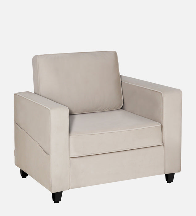 Aristocrat Velvet 1 Seater Sofa