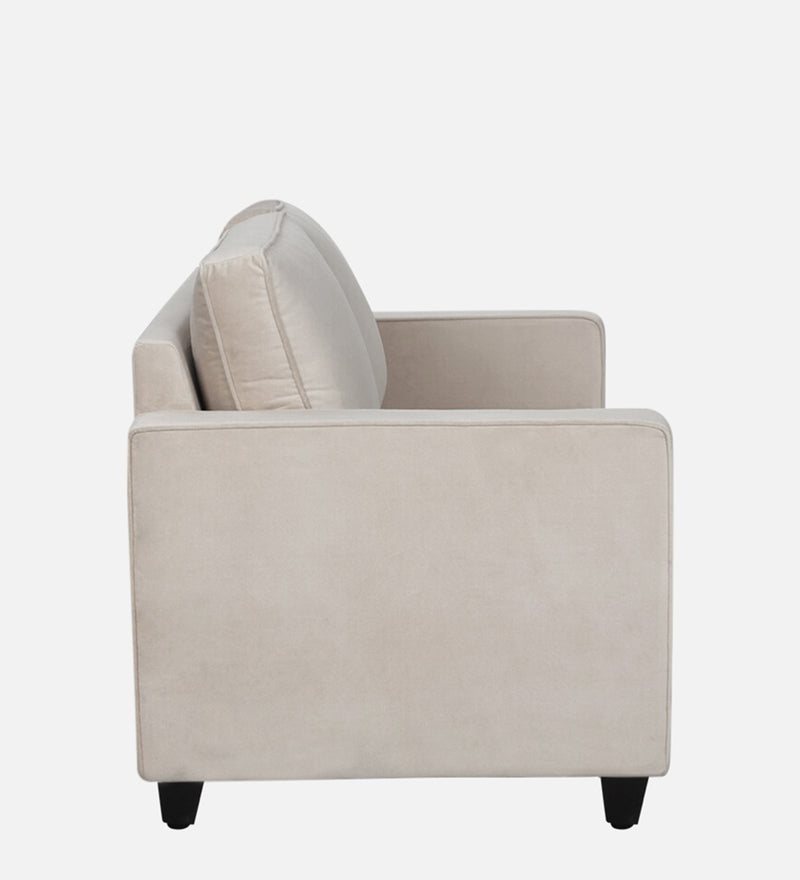 Aristocrat Velvet 1 Seater Sofa in Camel Beige Colour