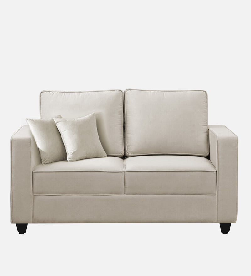 Aristocrat Velvet 2 Seater Sofa in Camel Beige Colour